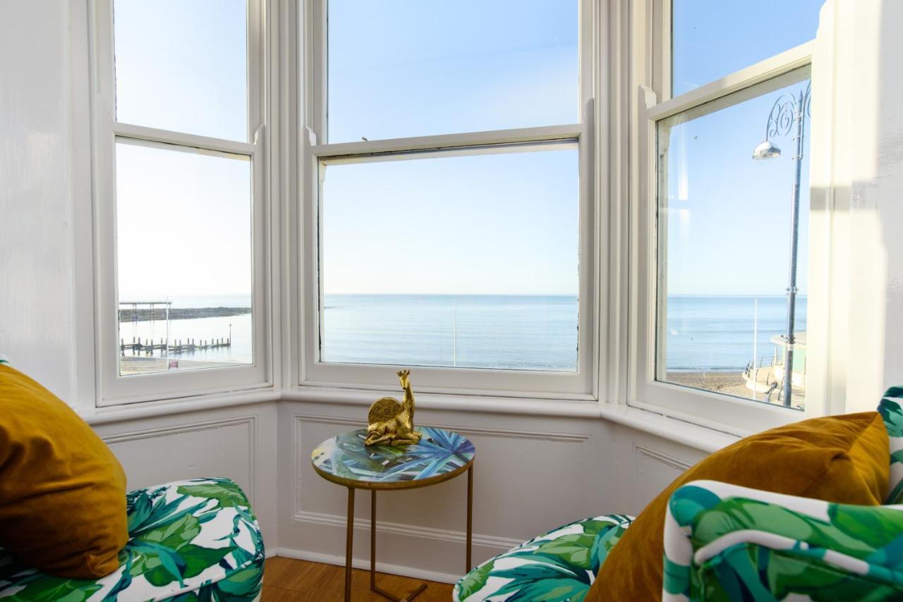 Starling View Boutique Stunning Seafront View Apartment Aberystwyth Exterior foto